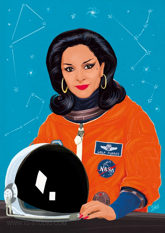 Lola Flores astronauta